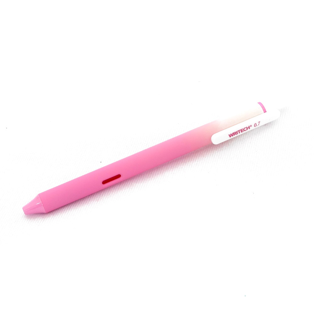 Writech, Pens, Art & School, Ombre, Retractable, 0.7mm, Gel, 834486, Pink